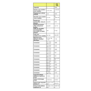 Ballon Tampon BT2S 2 Serpentins 1500L