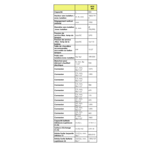 Ballon Tampon BT2S 2 Serpentins 1000L